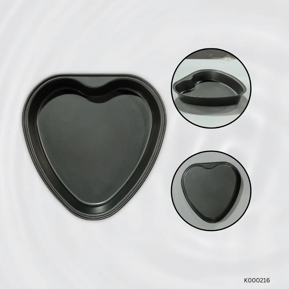 Heart Shaped Non Stick Metal Cake Mold Small | Premium Nonstick Baking Pan for Cakes | Durable Heart Shape Cake Mould for Oven & Microwave Use