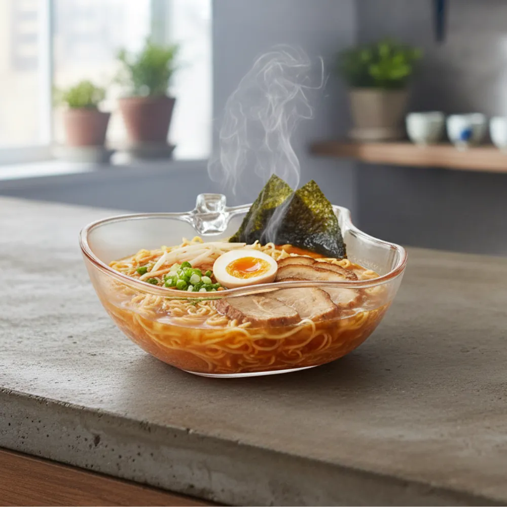 Apple-Shaped Glass Serving Bowl | Elegant Fruit & Salad Bowl | Unique Tableware for Everyday & Special Occasions 2 Apple-Shaped Glass Serving Bowl | Elegant Fruit & Salad Bowl | Unique Tableware for Everyday & Special Occasions - Image 2