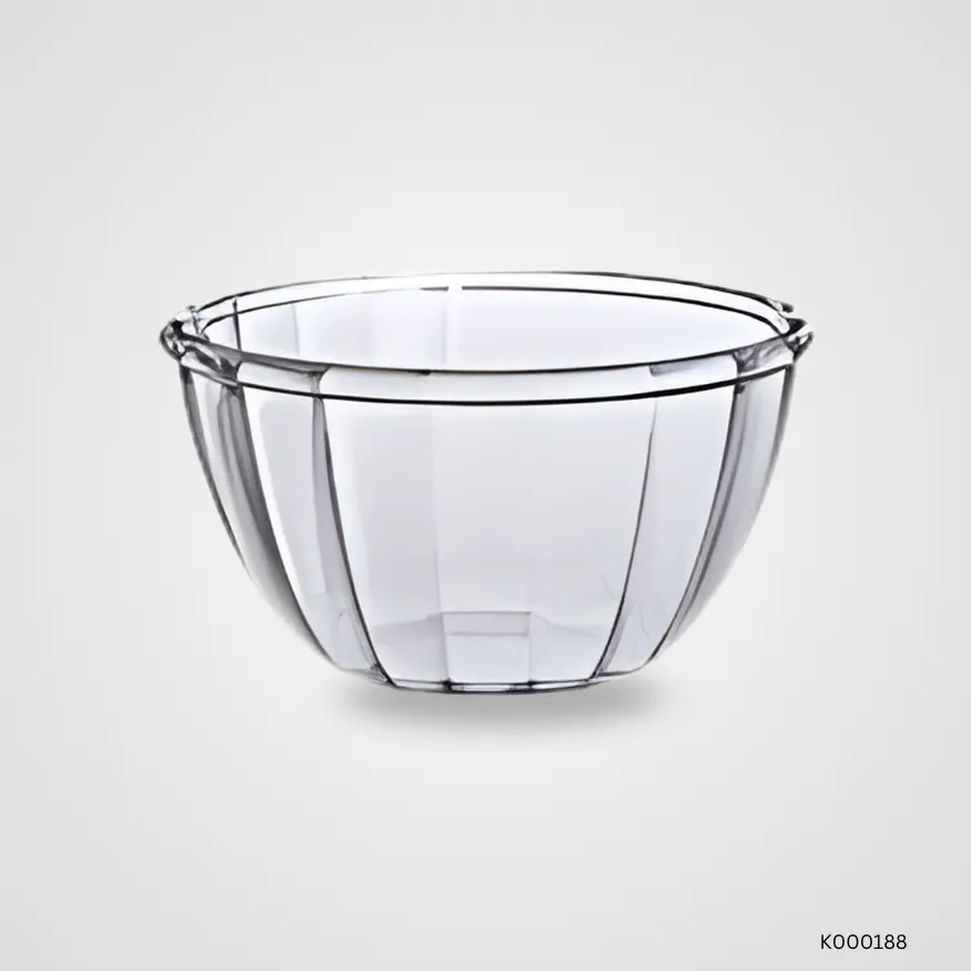 Rosita Clear Glass Bowl | Premium Transparent Glass Mixing & Serving Bowls | Microwave & Oven Safe | Elegant & Durable Kitchen Essential
