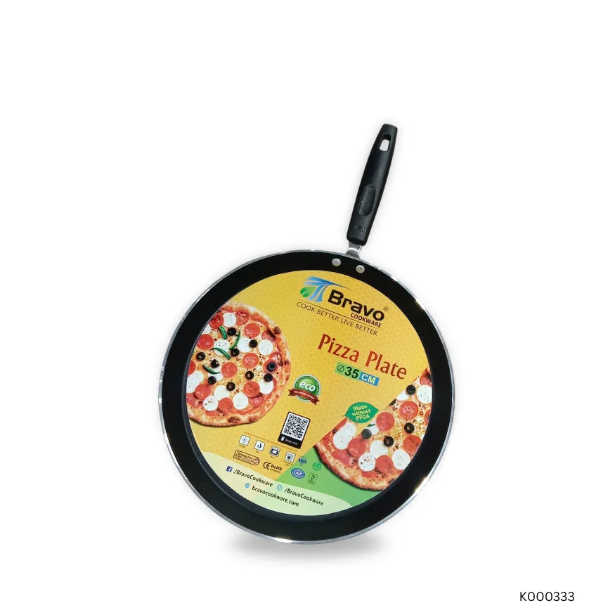 Bravo Non-Stick Hotplate | Even Heat Flat Pan for Low-Oil Cooking | Cool-Touch Handle & Easy Clean