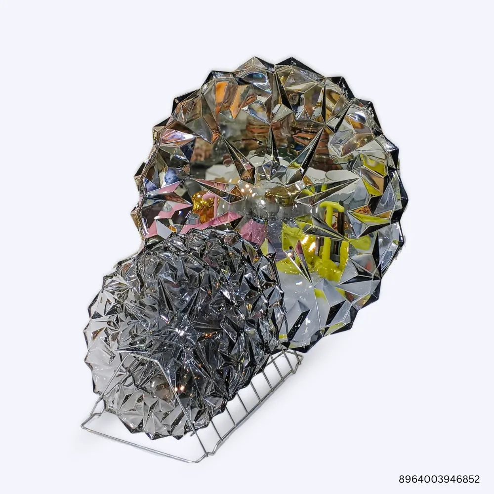 Deli Lotus Shallow Fruit & Dessert Cake Set | Crystal Glass Tray for Serving