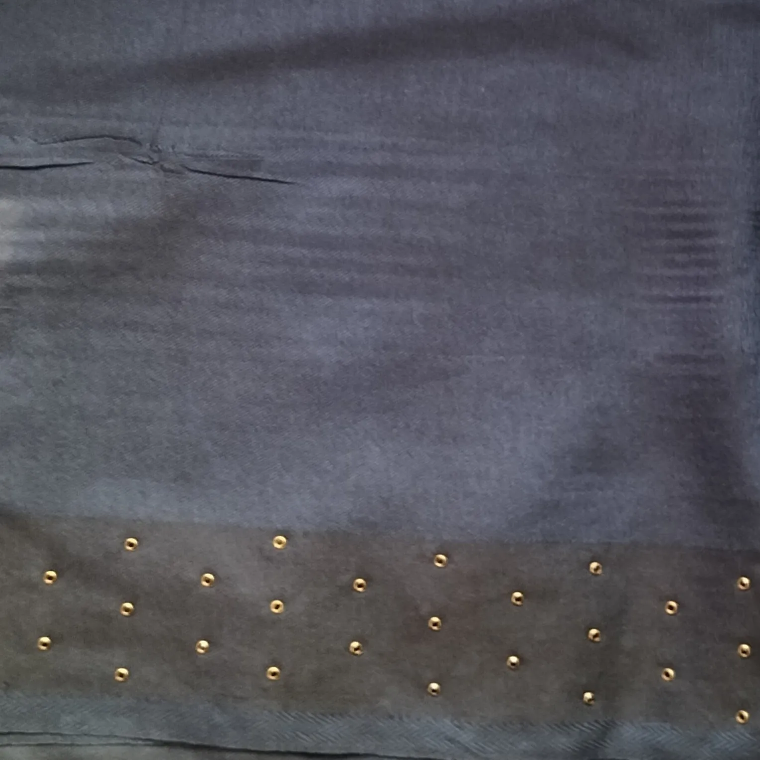 Stone-Studded Silk Lawn Stoler | Elegant Border Scarf 4 Stone-Studded Silk Lawn Stoler | Elegant Border Scarf - Image 4