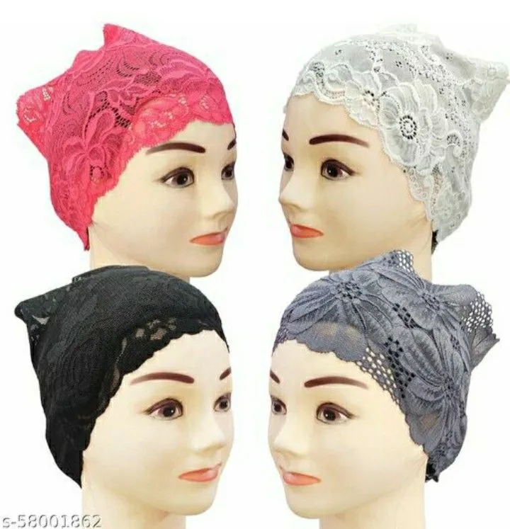 Lace Hijab Cap | Elegant Breathable Under Scarf Cap 3 Lace Hijab Cap | Elegant Breathable Under Scarf Cap - Image 3