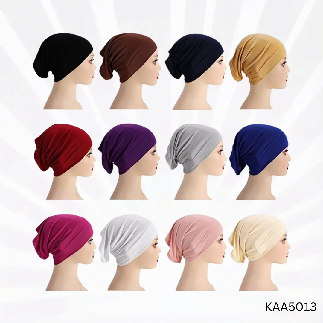 Plain Tube Hijab Cap | Soft Stretchable Breathable Underscarf
