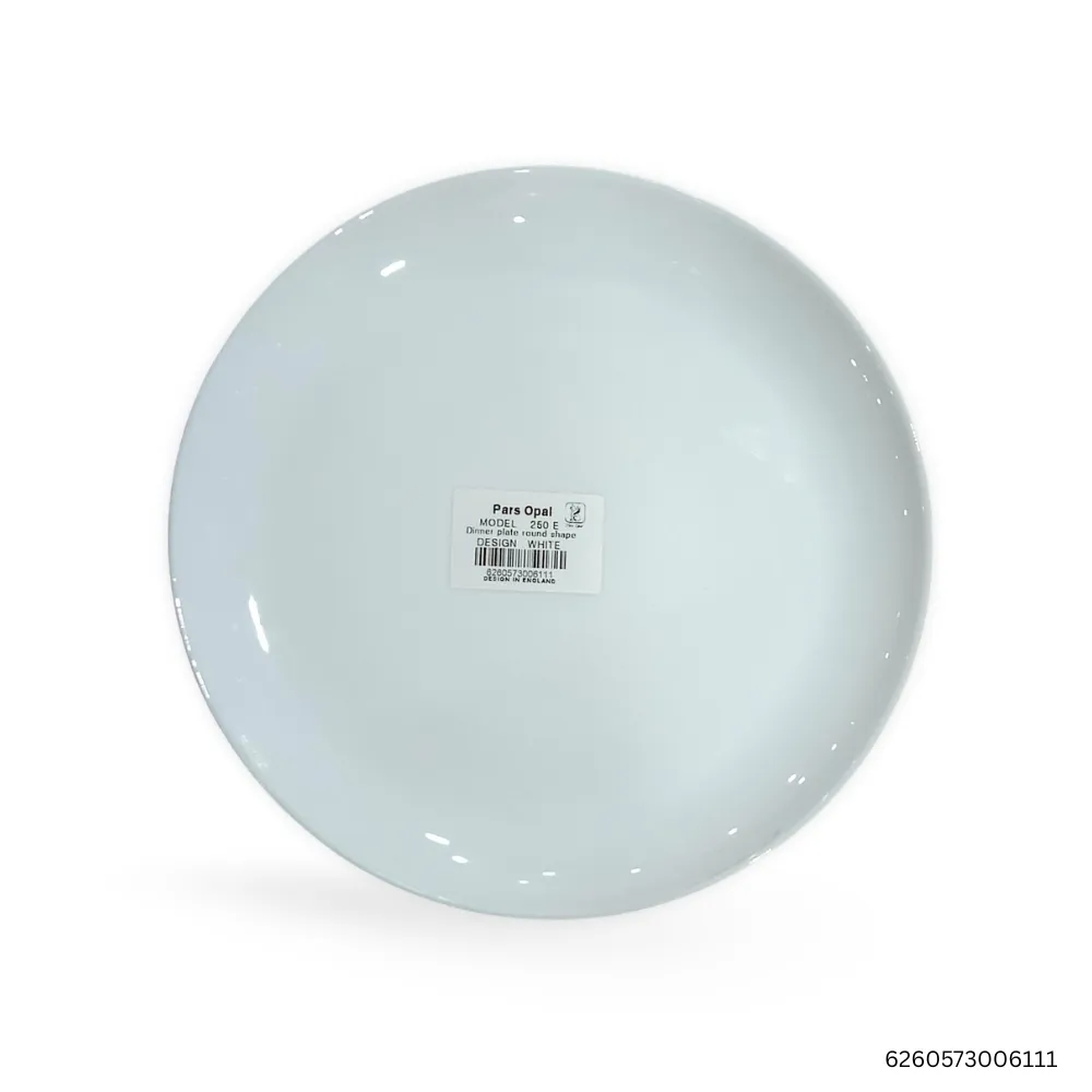 Marble Rice Plate Set 6 Pcs | Large Pure White Round Dinner Plates | Elegant Marble Dinnerware for Rice, Main Course & Serving