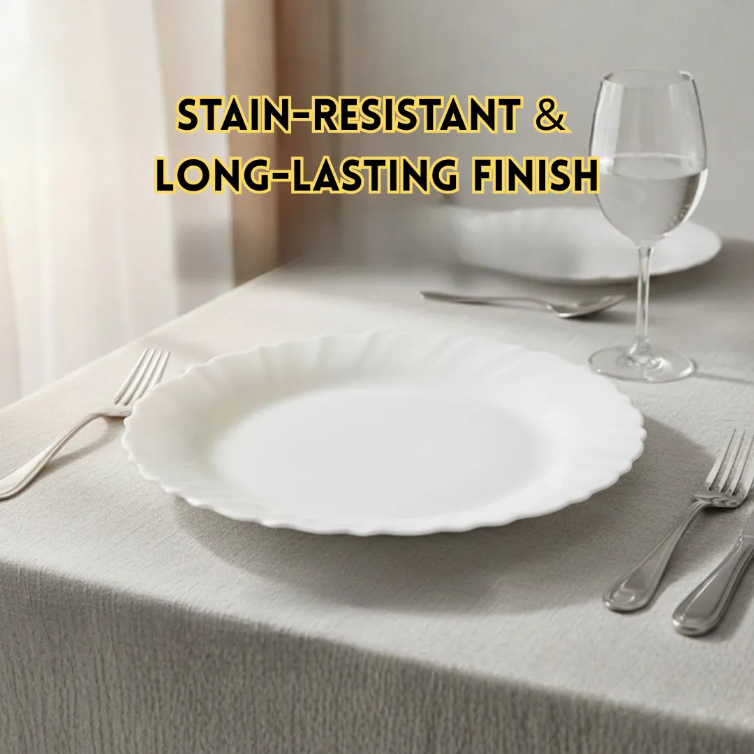 12 Pure White Marble Dinner Plates Set | Large Round Marble Plates for Rice & Main Courses | 12-Piece Elegant Dining Plate Set 4 12 Pure White Marble Dinner Plates Set | Large Round Marble Plates for Rice & Main Courses | 12-Piece Elegant Dining Plate Set - Image 4