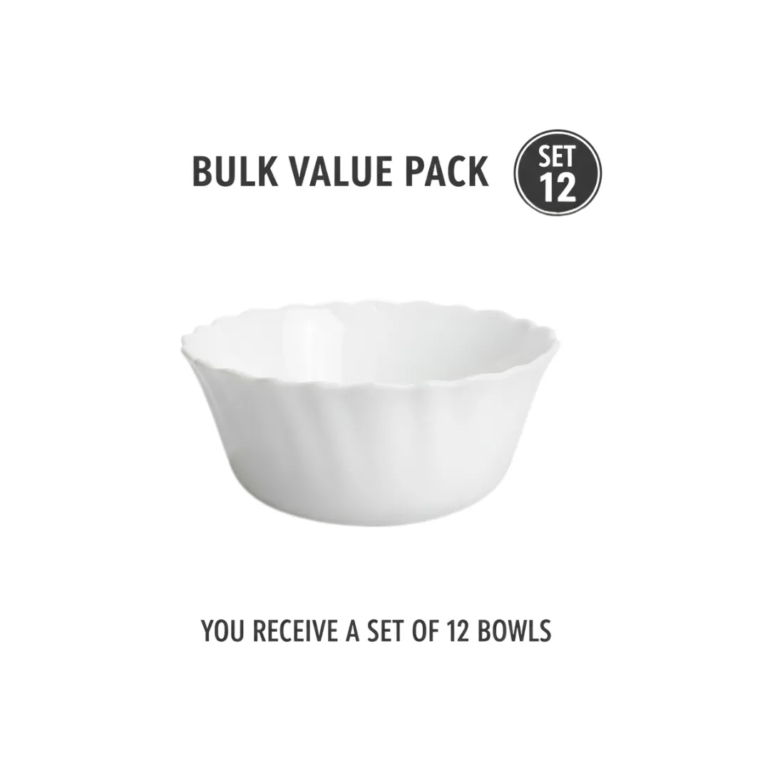 12 Pure White Marble Small Serving Bowl | Microwave & Oven Safe Round Bowl for Appetizers, Salads, Soups & Desserts 2 12 Pure White Marble Small Serving Bowl | Microwave & Oven Safe Round Bowl for Appetizers, Salads, Soups & Desserts - Image 2